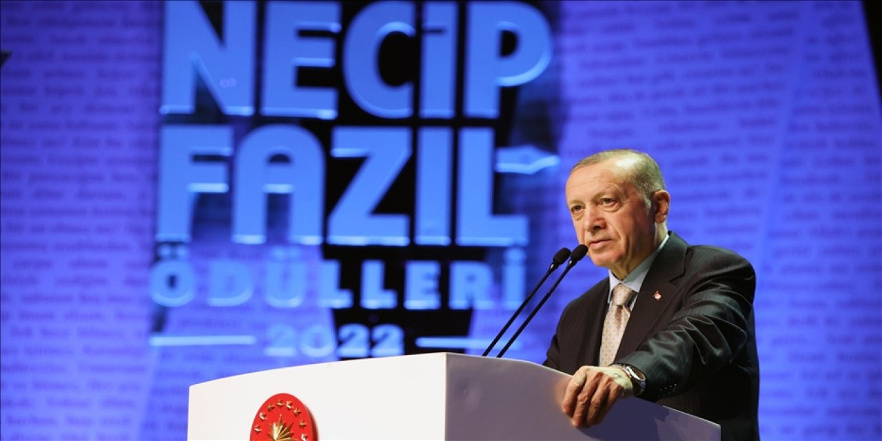 Cumhurbaşkanı Erdoğan, Necip Fazıl Ödülleri programında konuştu