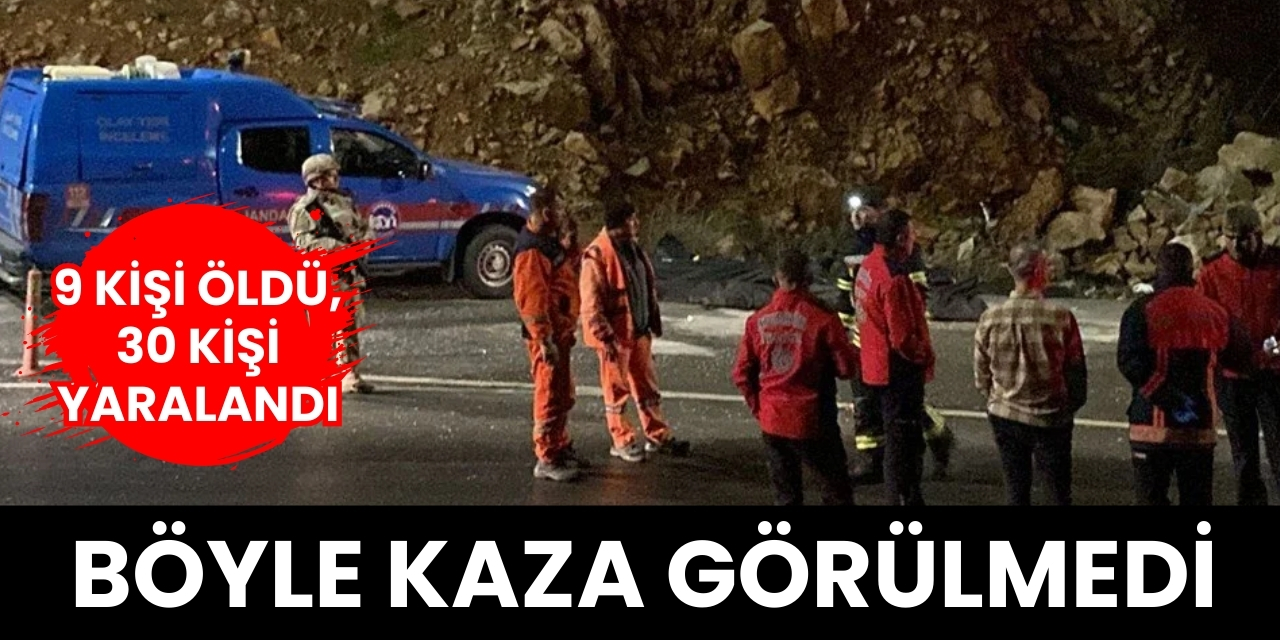 Böyle kaza görülmedi! 9 kişi öldü, 30 kişi yaralandı