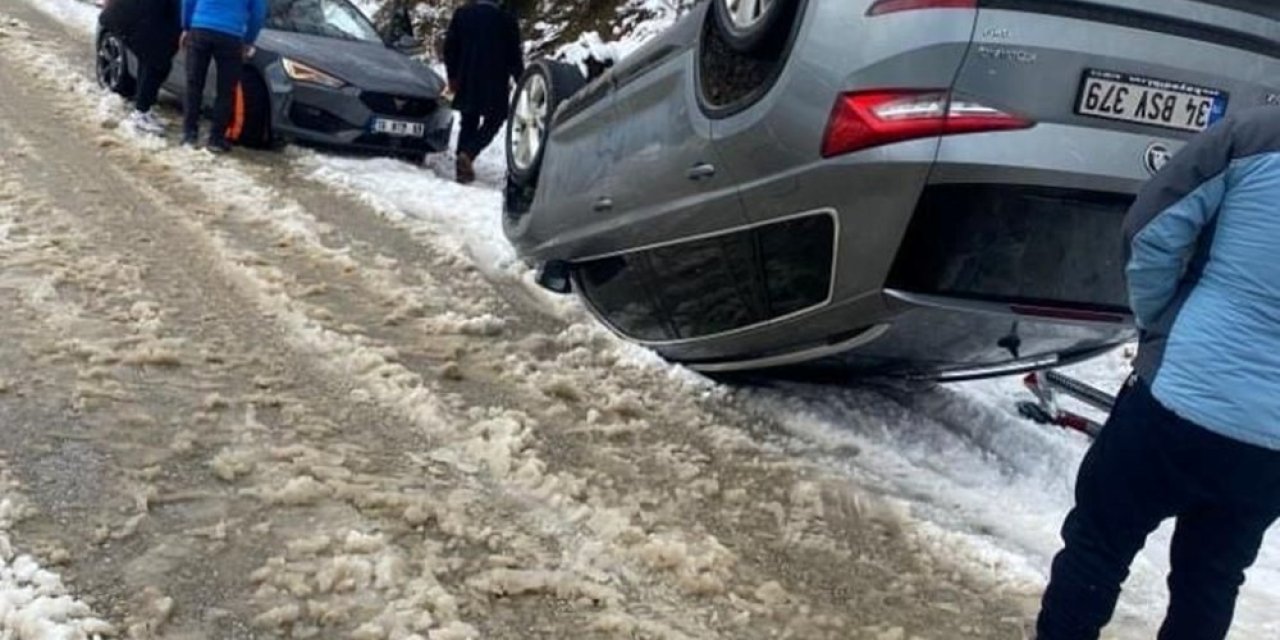 Uludağ'a tatil planı yapanlar dikkat! Araçlar birbirine girdi!