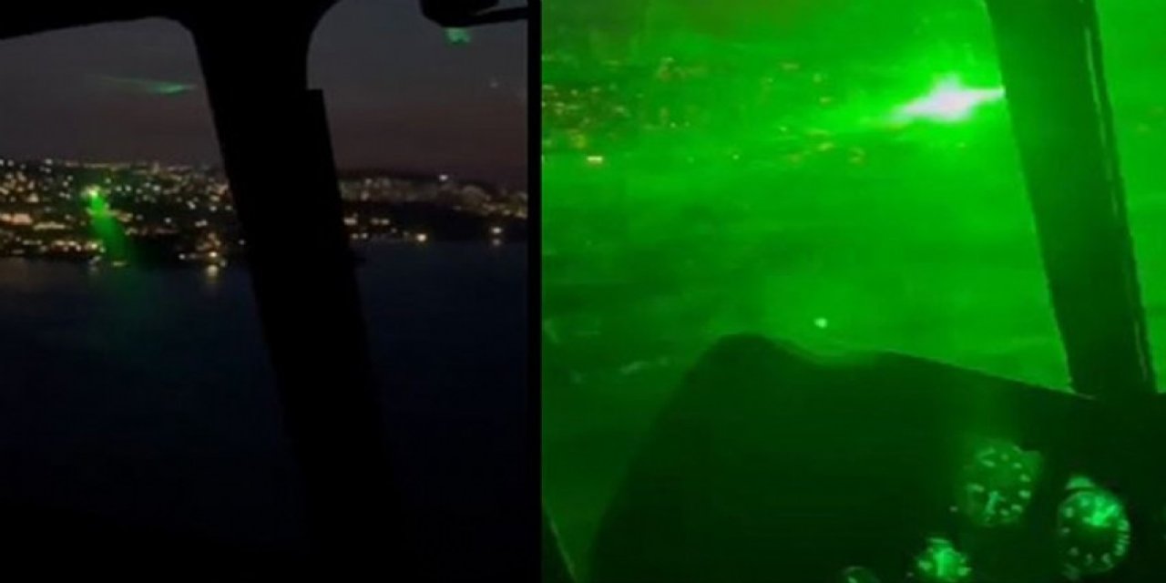 Polis helikopterine lazer tuttu! Verilen ceza sonrası şoke oldu!