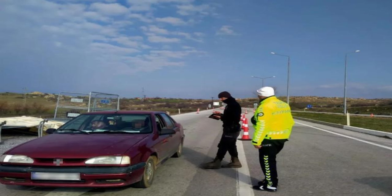 Polis denetim yaptı! 14 araç trafikten men edildi