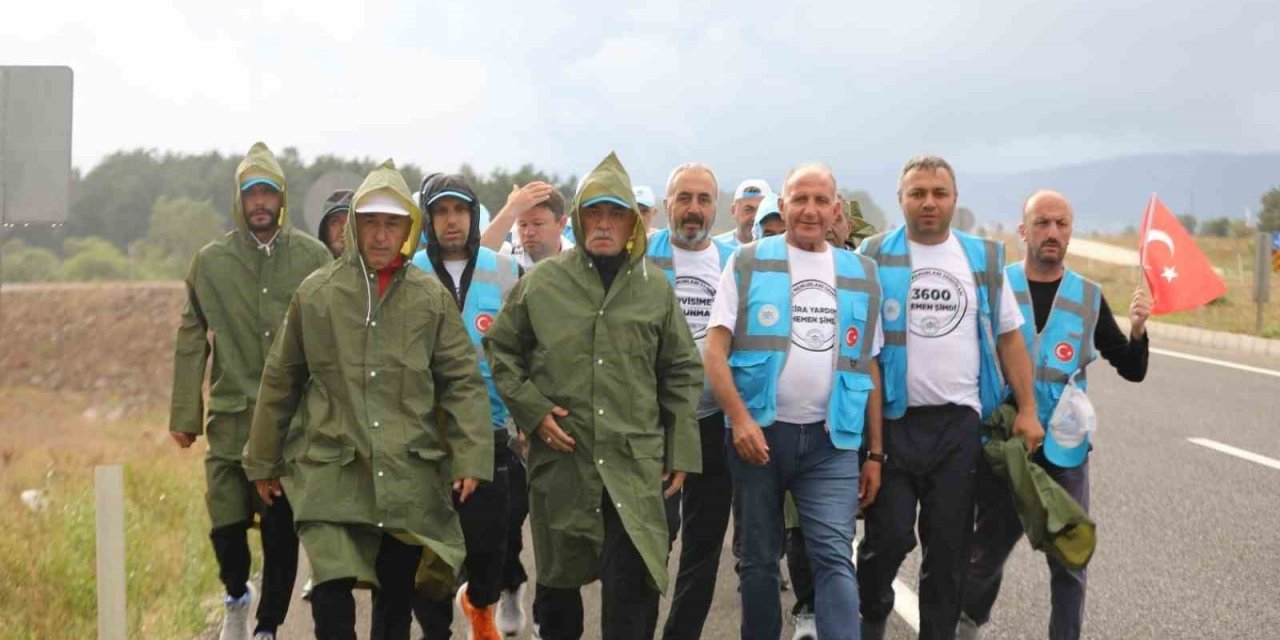 Büro Memur-Sen’in Bolu’dan Ankara’ya '3600' yürüyüşü sürüyor