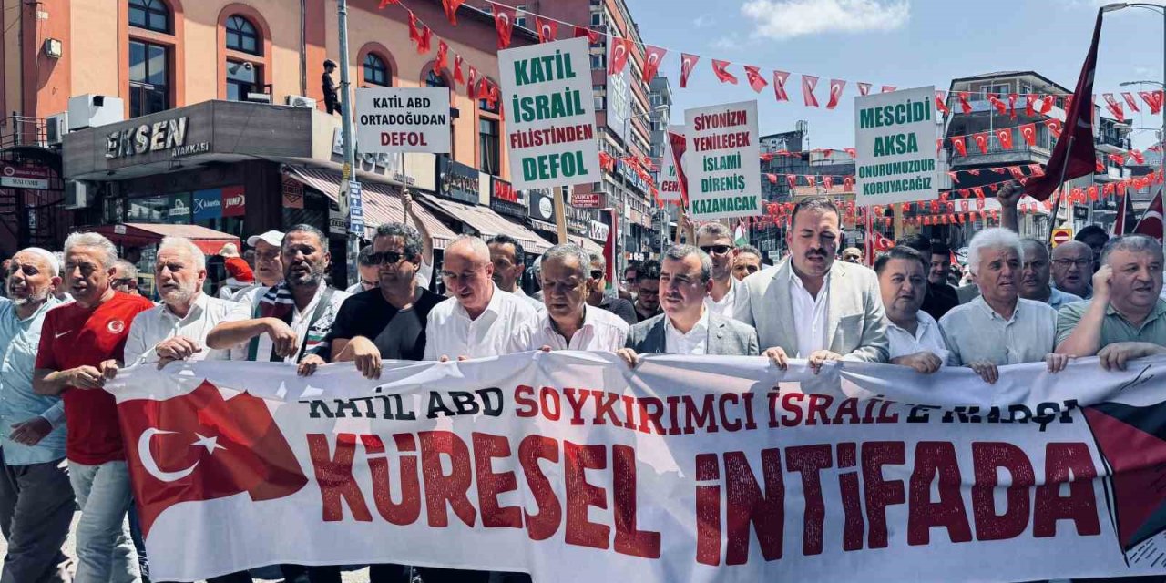 Haniye’nin öldürülmesi Zonguldak’ta protesto edildi