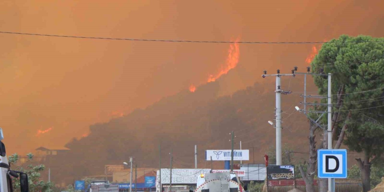 Dağ taş yandı, Türk bayrağı alevlerden korundu