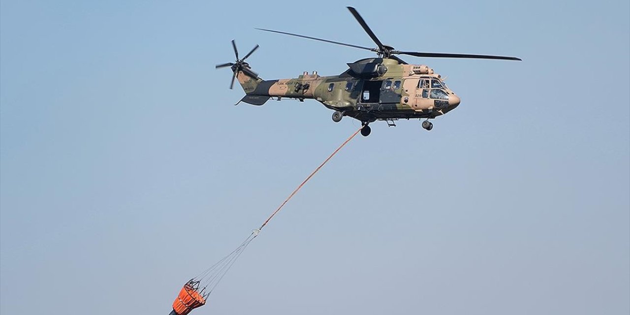 MSB'den orman yangınlarıyla mücadeleye 15 helikopterle destek