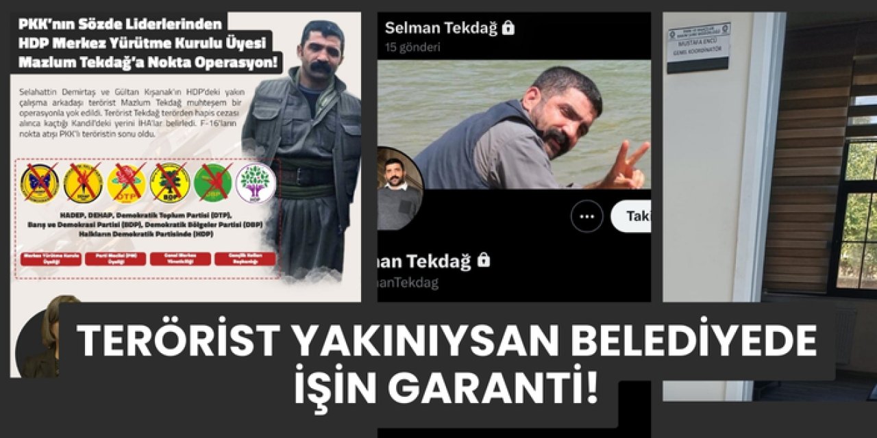 Terörist yakınıysan belediyede işin garanti!