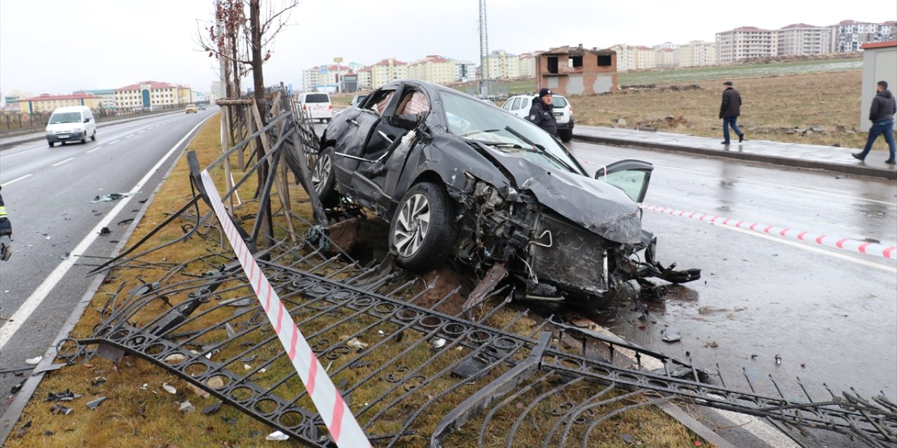 Erzurum'da feci kaza!