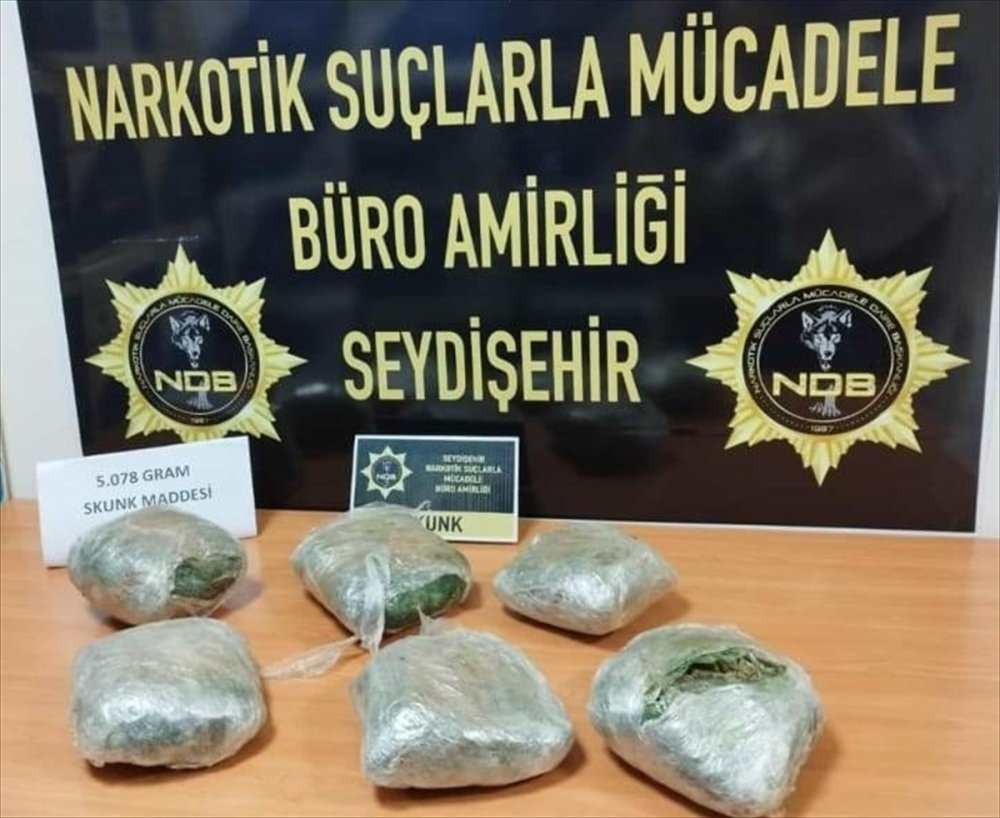 Konya'da bir araçta skunk ele geçirildi