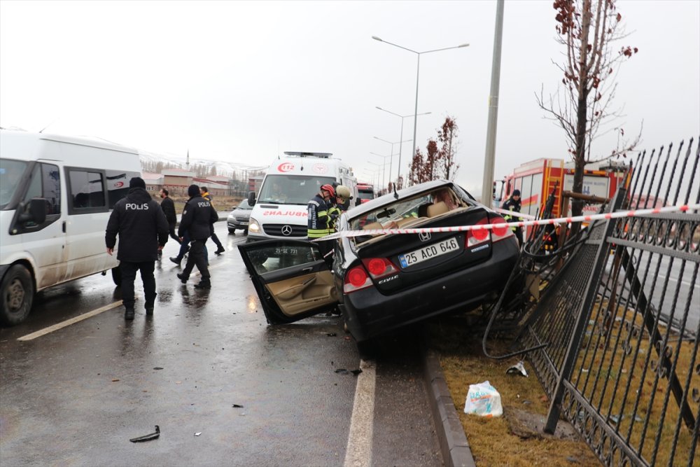 Erzurum'da feci kaza!