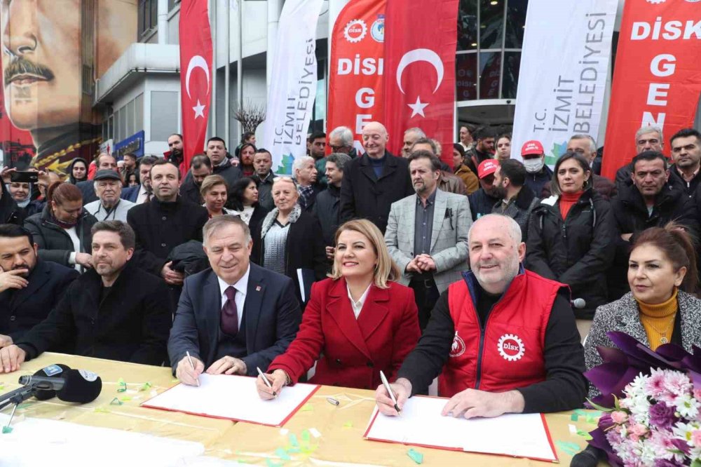 İzmit Belediyesinde toplu sözleşme coşkusu