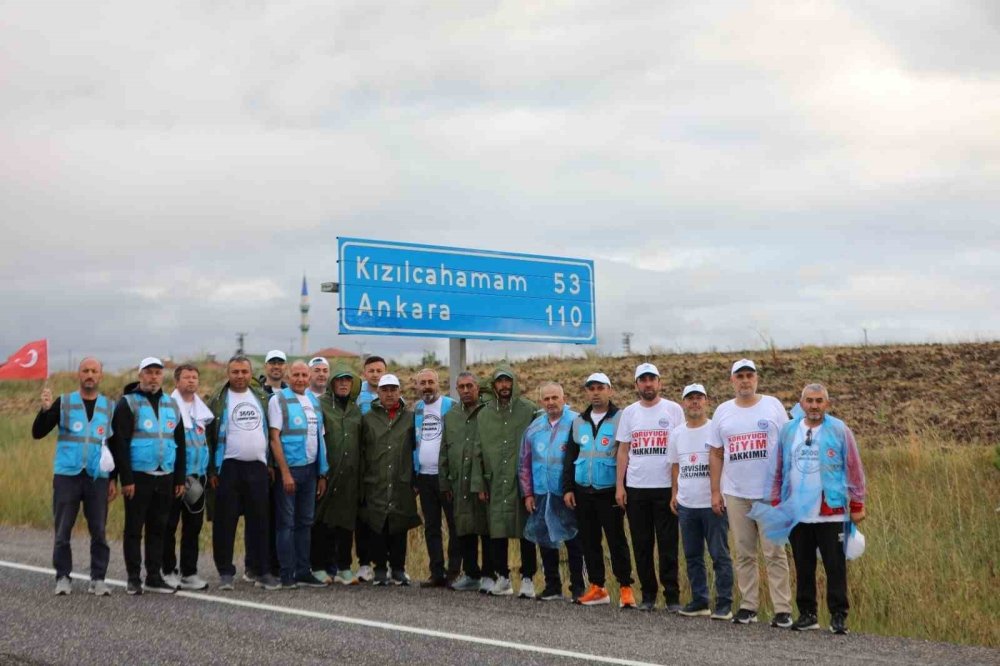 Büro Memur-Sen’in Bolu’dan Ankara’ya '3600' yürüyüşü sürüyor